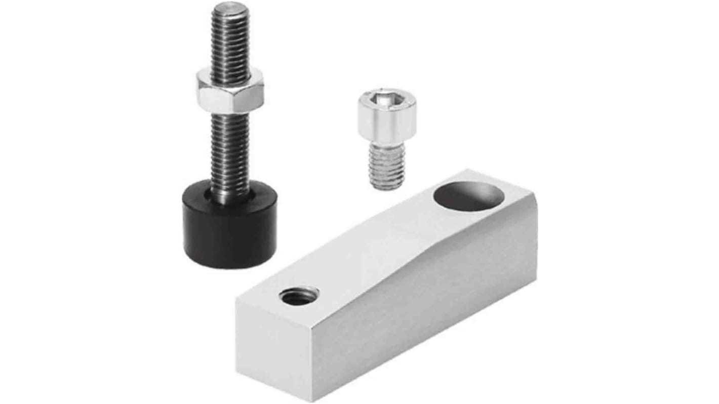 Festo CLR-16-FS, morsetto a pinza per attuatori a rotazione lineare, foro 16mm, in lega di alluminio anodizzato.