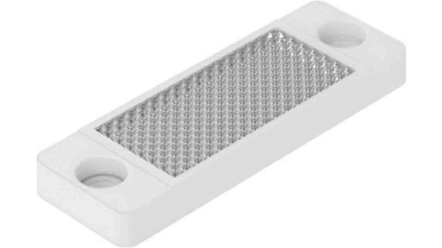 Modulo I/O Festo SARA-R-Q20-MC, riflettore fotoelettronico per rilevamento oggetti, montaggio serrato, alloggiamento PMMA, conforme RoHS.