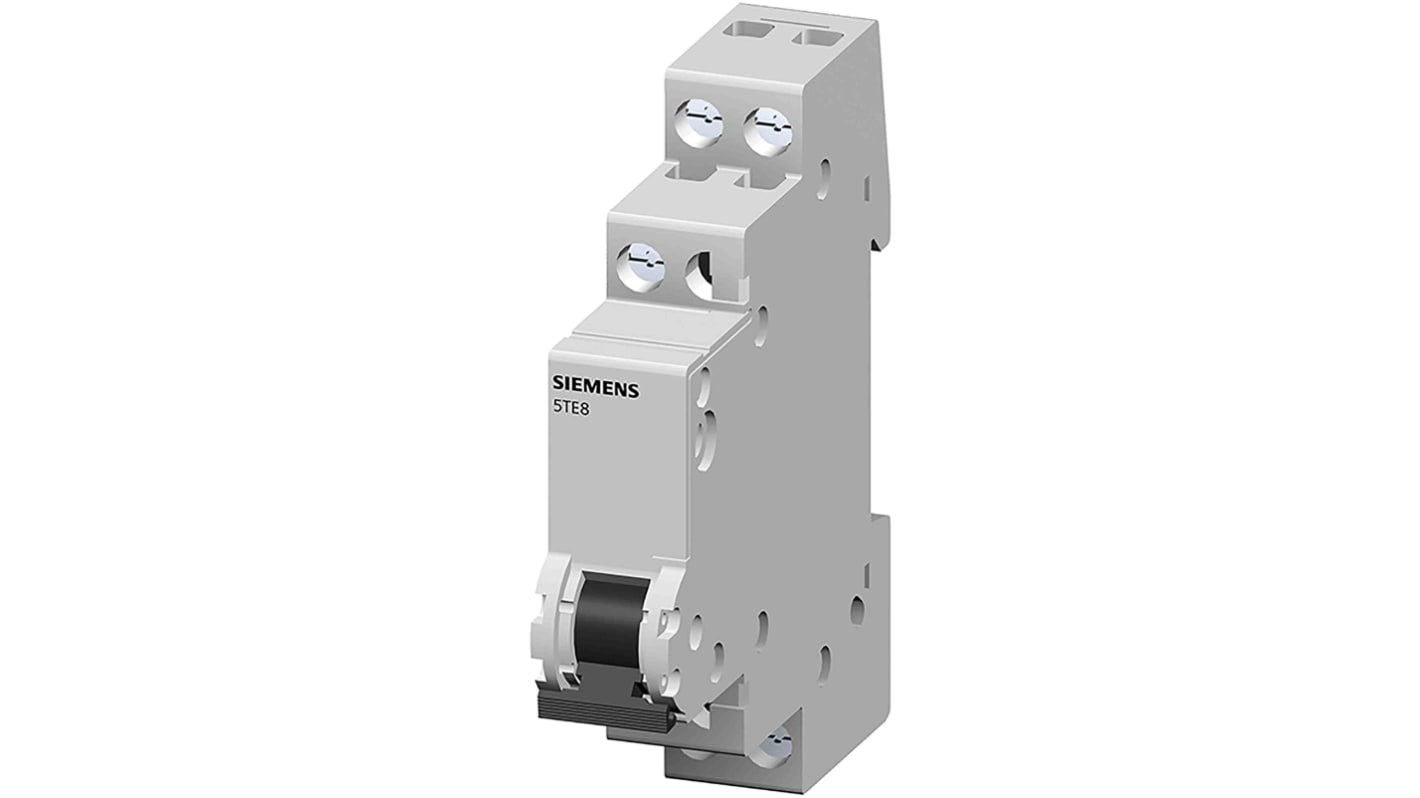 Interruttore di isolamento Siemens 5TE8161, 1P, 20A, 230V, per applicazioni industriali, serie Sentron.