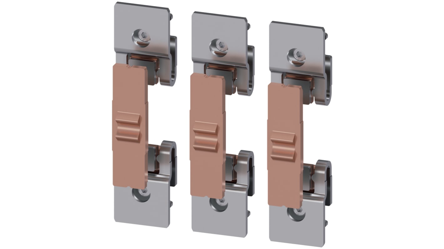 Set di contatti Siemens 3RT1965-6A per contattore S10, composto da 3 contatti mobili e 6 fissi, potenza 132KW.