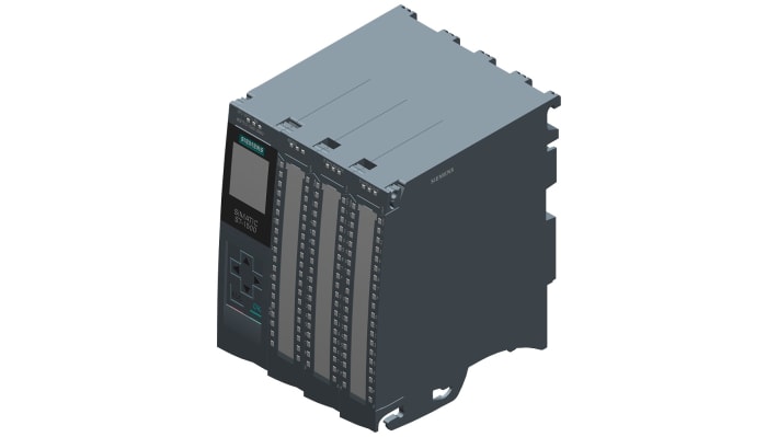 CPU PLC Siemens 6ES7512-1CK01-0AB0 con 32 uscite digitali e 2 analogiche per automazione industriale. Profinet, 6 contatori ad alta velocità.