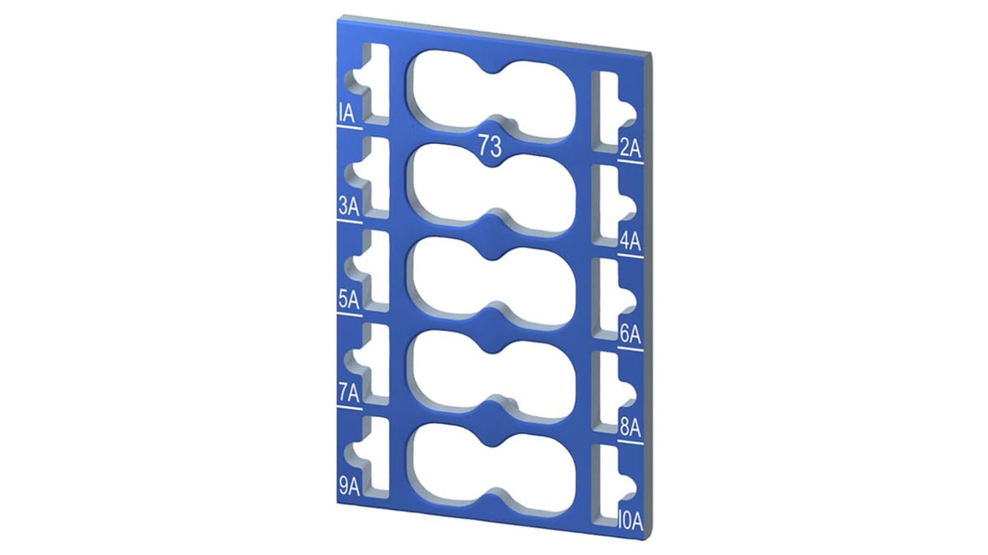 Terminali AUX Siemens 6ES7193-6CP73-2AA0 per SIMATIC S7-1200, dimensioni 15 x 23,3 mm, installazione rapida in ambienti industriali.