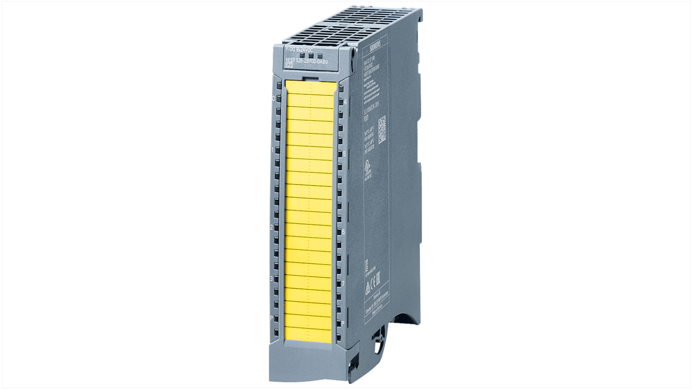 Modulo I/O digitale Siemens 6ES7526-2BF00-0AB0: 8 uscite digitali 24V 2A per automazione industriale. LED diagnostici e protezione cortocircuito.