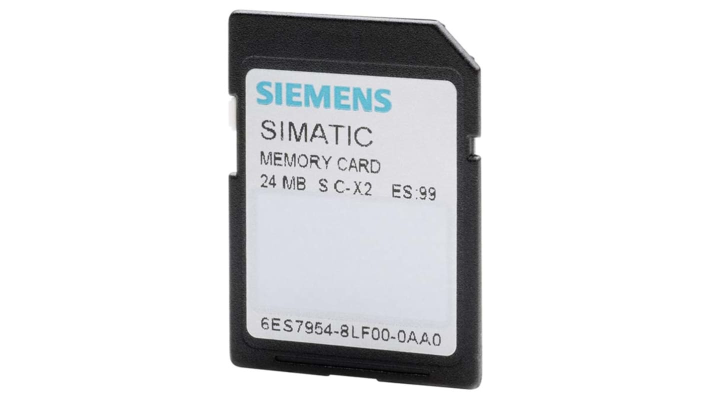Scheda di memoria Siemens 6ES7954-8LF03-0AA0 per CPU S7-1x00, 24MB - Serie SIMATIC. Memoria flash EEPROM per affidabilità e velocità PLC.