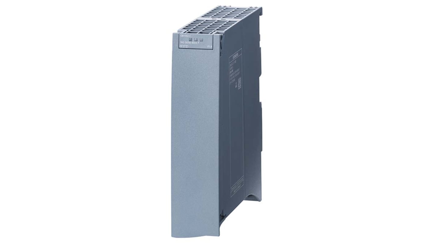 Modulo di comunicazione Siemens 6GK7542-1AX10-0XE0: 64 uscite, porta RJ45, per S7-1500. Velocità dati selezionabile, sincronizzazione controller.