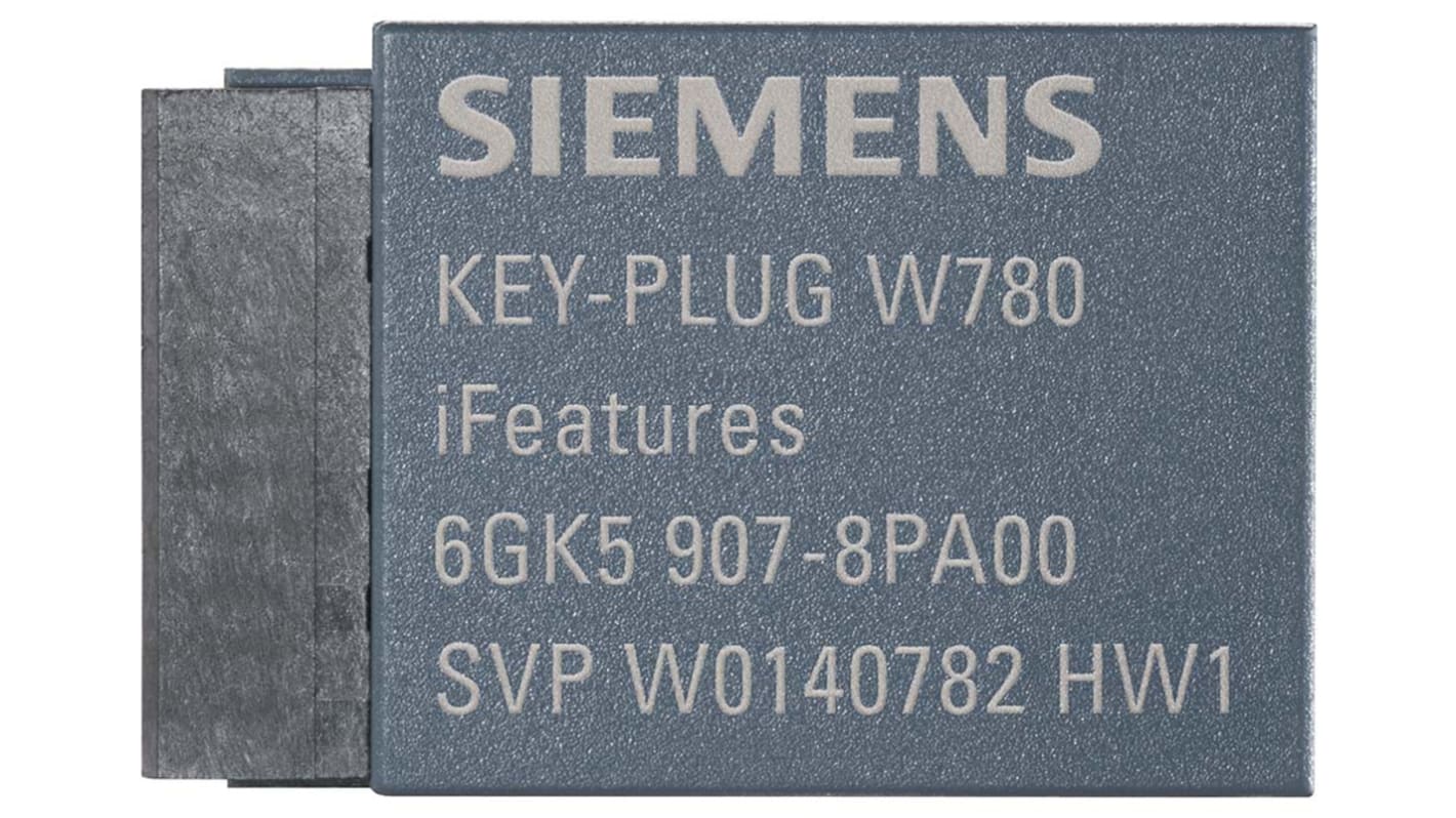 Connettore maschio Siemens 6GK5907-8PA00 per SCALANCE W, classe di protezione IP20, utilizzato per attivazione funzioni IPCF.