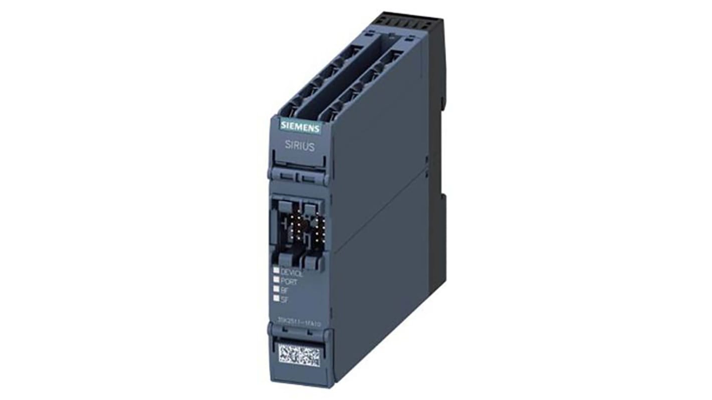 Modulo di espansione Siemens 3SK2511-1FA10 per relè di sicurezza 3SK2, interfaccia PROFINET, dimensioni 100 x 22,5 x 124,5 mm.