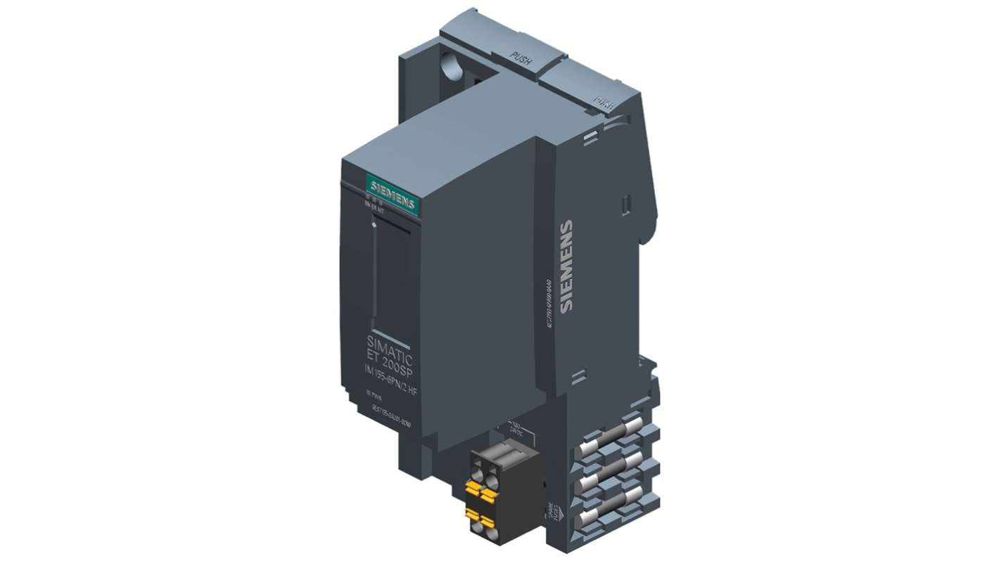 Modulo di interfaccia Siemens 6ES7155-6AU01-0CN0 PROFINET con 2 porte, 19,2-28,8 V c.c. per comunicazione rapida e affidabile.