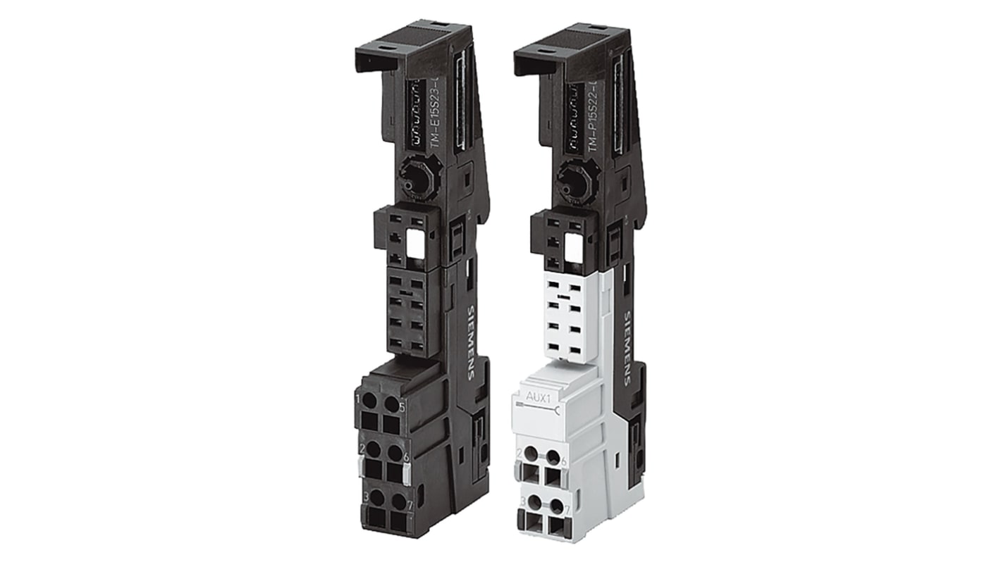 Morsettiera Siemens 6ES7193-4CL30-0AA0 per ET 200S, compatibile con SIMATIC DP, larghezza 15mm, peso 55g.