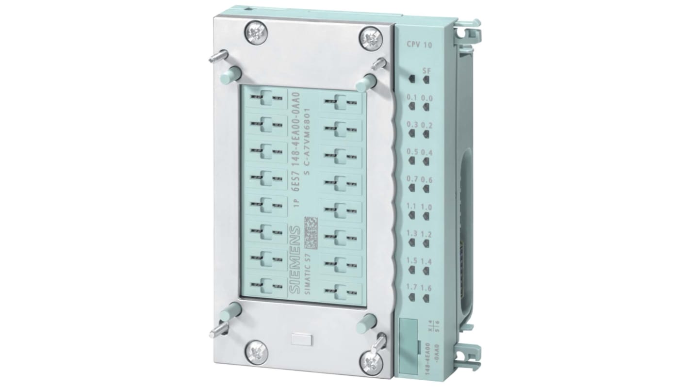 Modulo di espansione Siemens 6ES7148-4EA00-0AA0 per ET 200 PRO, 16 uscite digitali, dimensioni 130 x 90 x 47 mm.