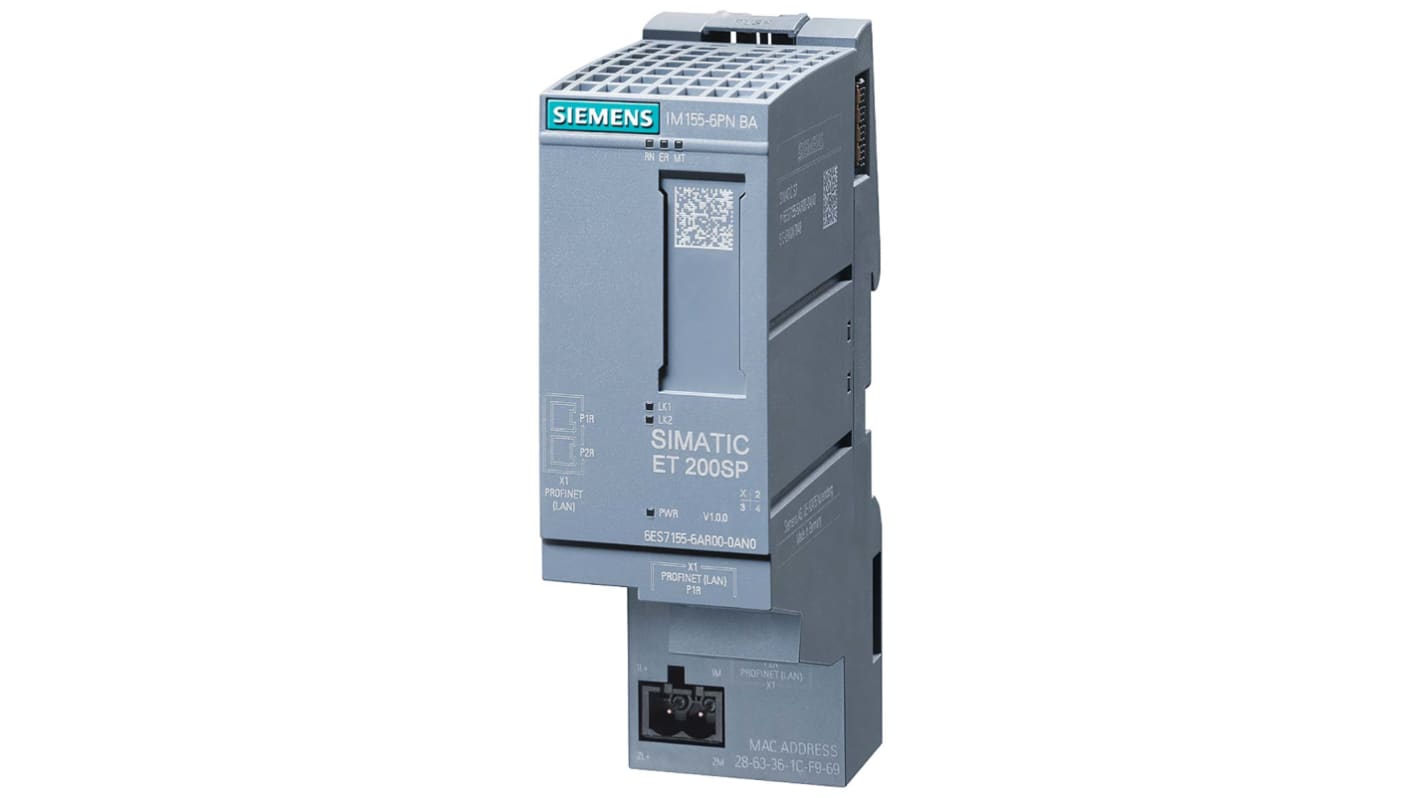 Modulo di interfaccia PROFINET Siemens 6ES7155-6AR00-0AN0: prestazioni elevate per automazione industriale. Compatibile con sistemi PROFINET, dimensioni compatte.