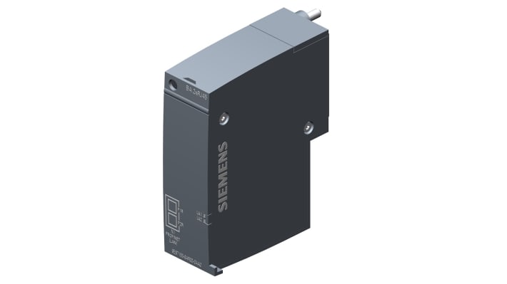 Adattatore bus Siemens 6ES7193-6AR00-0AA0 per PROFINET, 2 porte RJ45. Connettività affidabile per sistemi automatizzati.