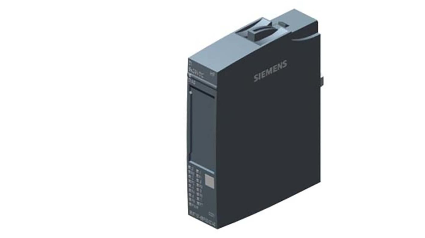 Modulo I/O digitale Siemens 6ES7131-6BF00-2CA0, 8 ingressi/uscite, 24VDC, per installazione orizzontale, dimensioni 73 x 15 x 58 mm.