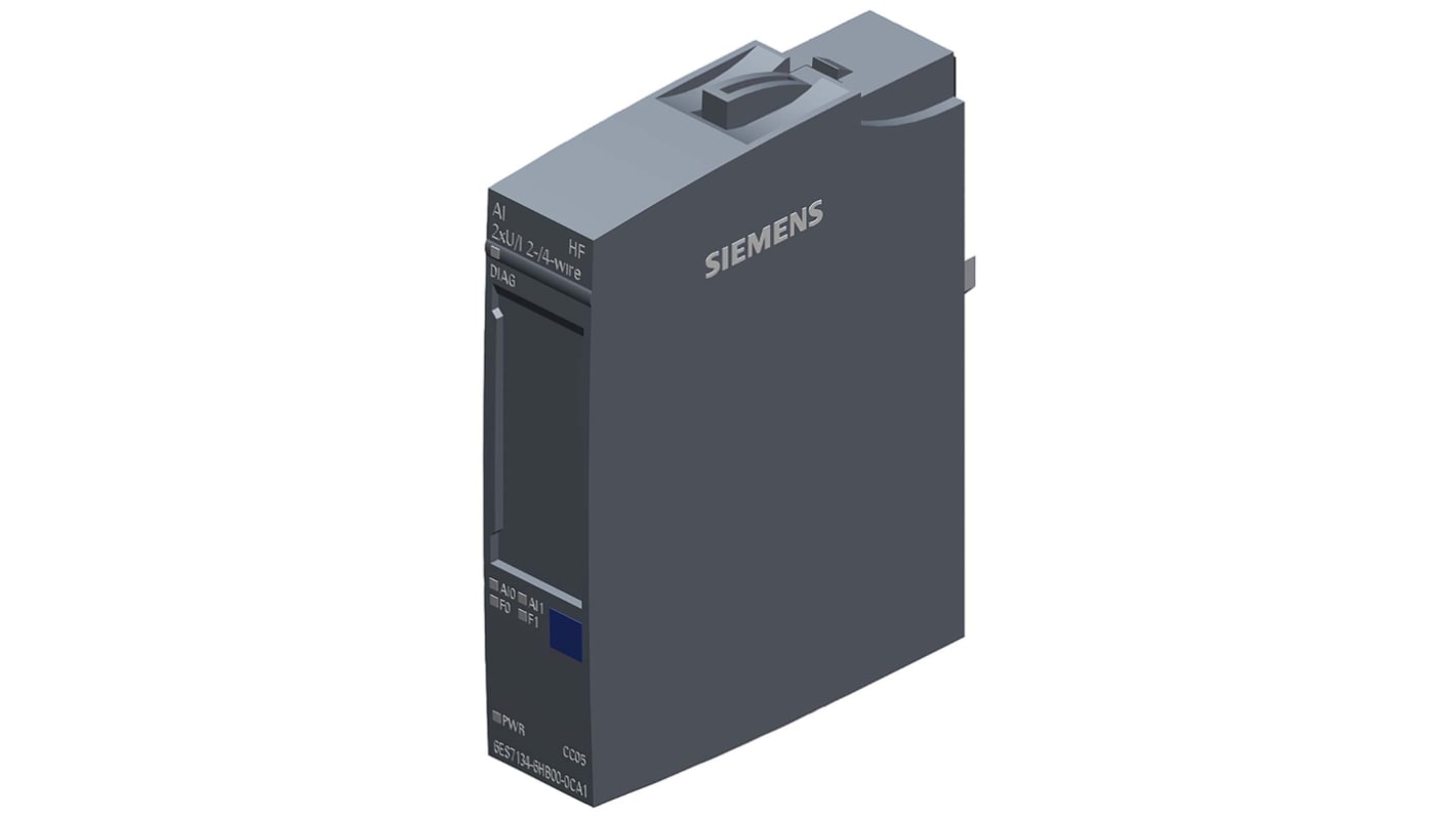 Unità di ingresso analogica Siemens 6ES7134-6HB00-0CA1 Serie SIMATIC per sensori e PLC. Compatibile con PROFIBUS e PROFINET, bassa perdita di potenza e protezione cortocircuito.