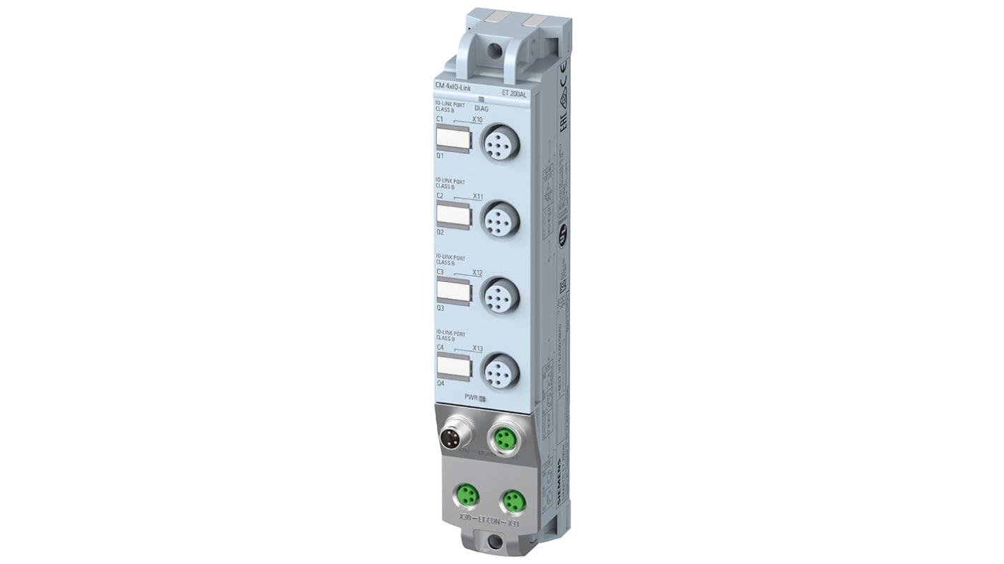 Siemens 6ES7147-5JD00-0BA0, modulo di collegamento 4 porte M12, grado di protezione IP67, serie SIMATIC ET 200AL.
