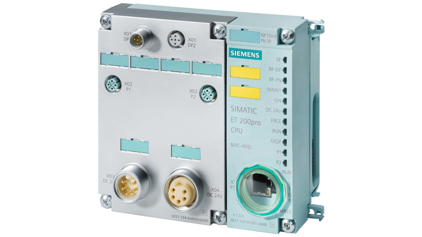 Modulo interfaccia Siemens 6ES7154-8FB01-0AB0, SIMATIC DP, ingressi 64/128, uscite 64, IP65/67, PROFINET, 720 g.