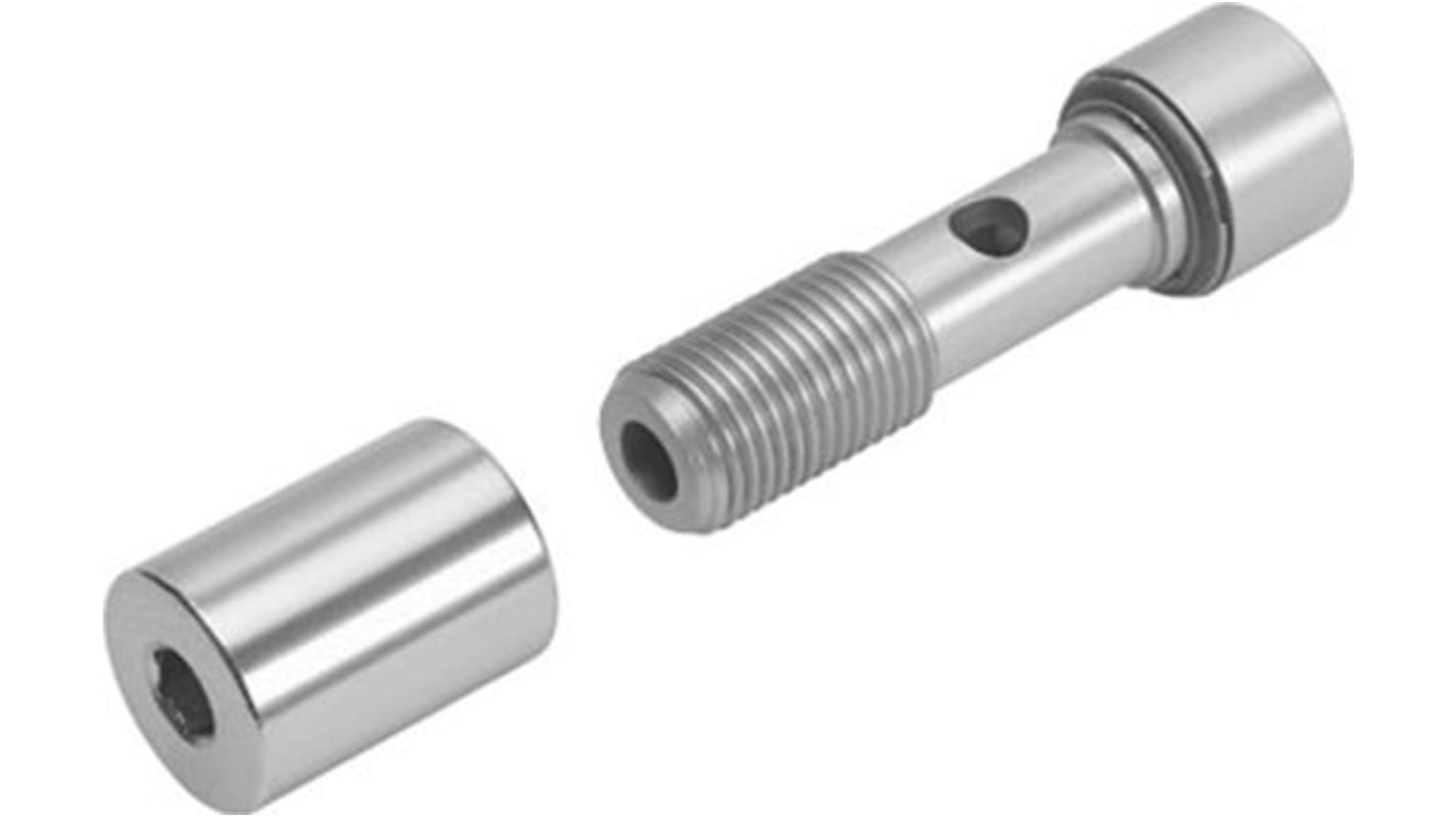 Pompa per vuoto Festo OASC-G1-P, montaggio filettato, coppia di serraggio 10 Nm, peso 53 g.