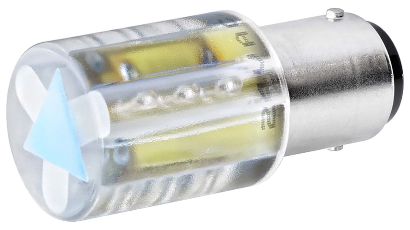 Lampadina a LED Siemens 8WD4458-6XE per colonne di segnalazione, base BA 15d, peso 0,020 Kg, progettata per uso industriale.