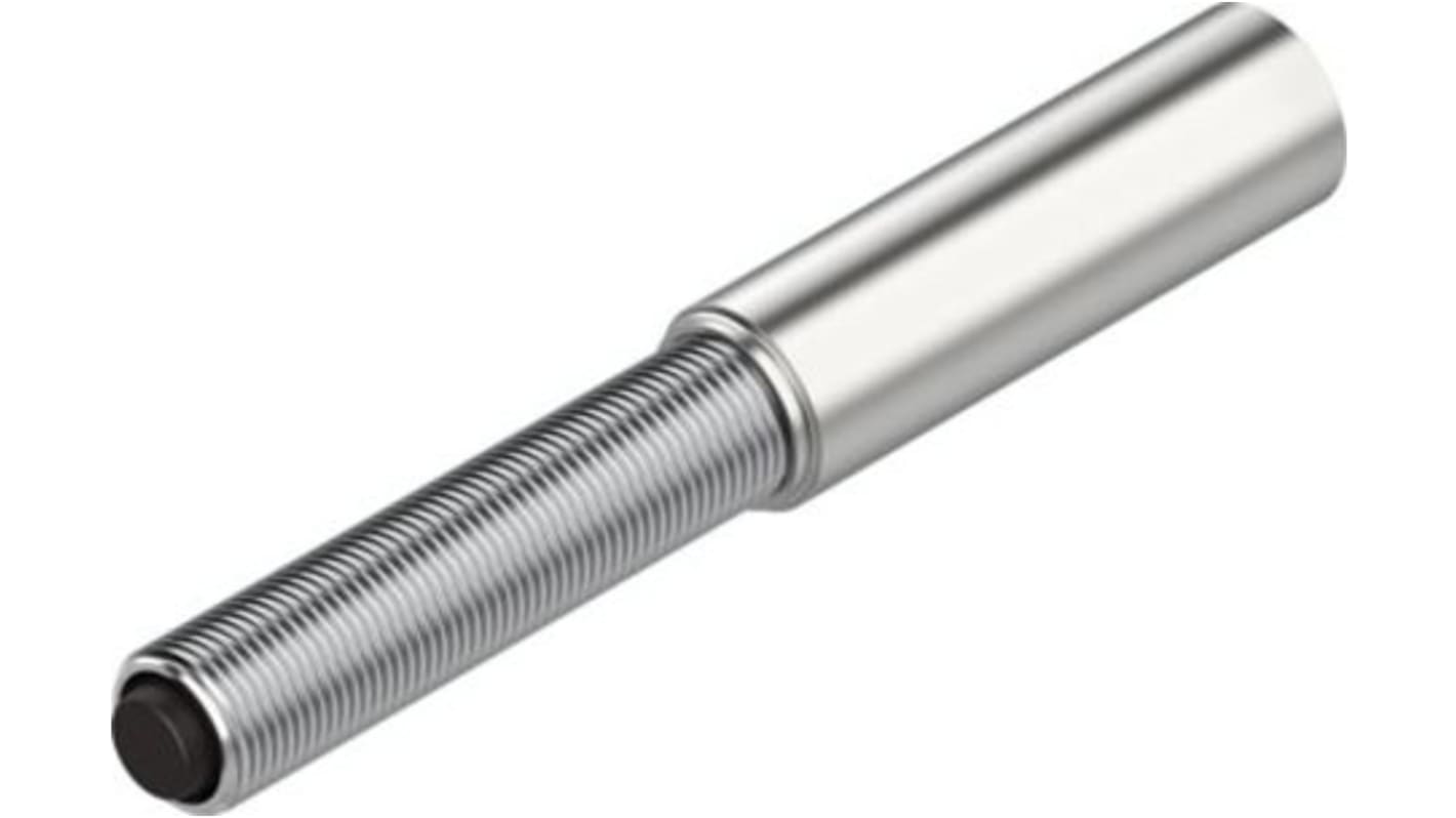 Ammortizzatore pneumatico Festo DYEF, M12, lunghezza 56 mm, corsa 1,2 mm, montaggio a manicotto, temperatura -10 a 60 °C.