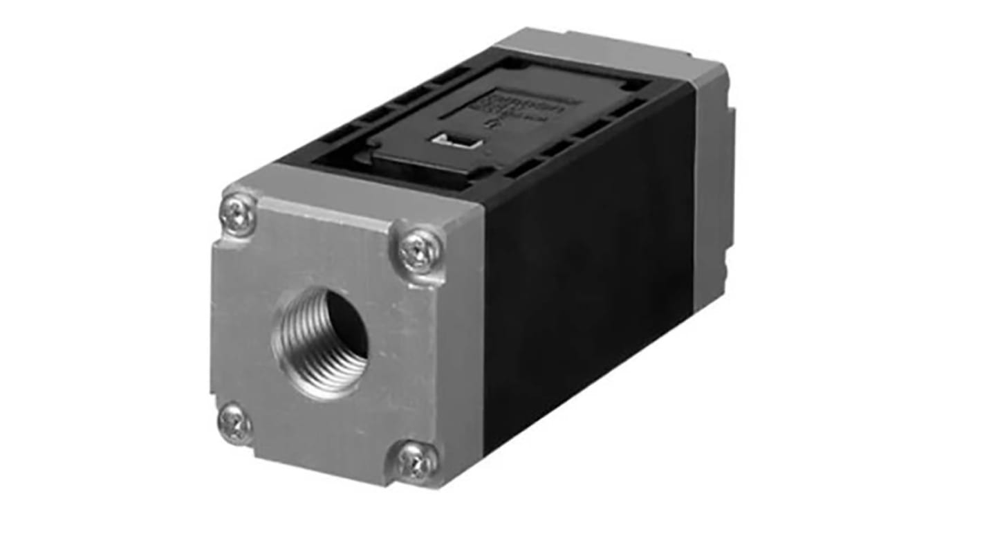Sensore di flusso aria Omron D6F-20A6-000, portata 1-20 l/min, alimentazione 10,8-26,4 V c.c., grado di protezione IP40.