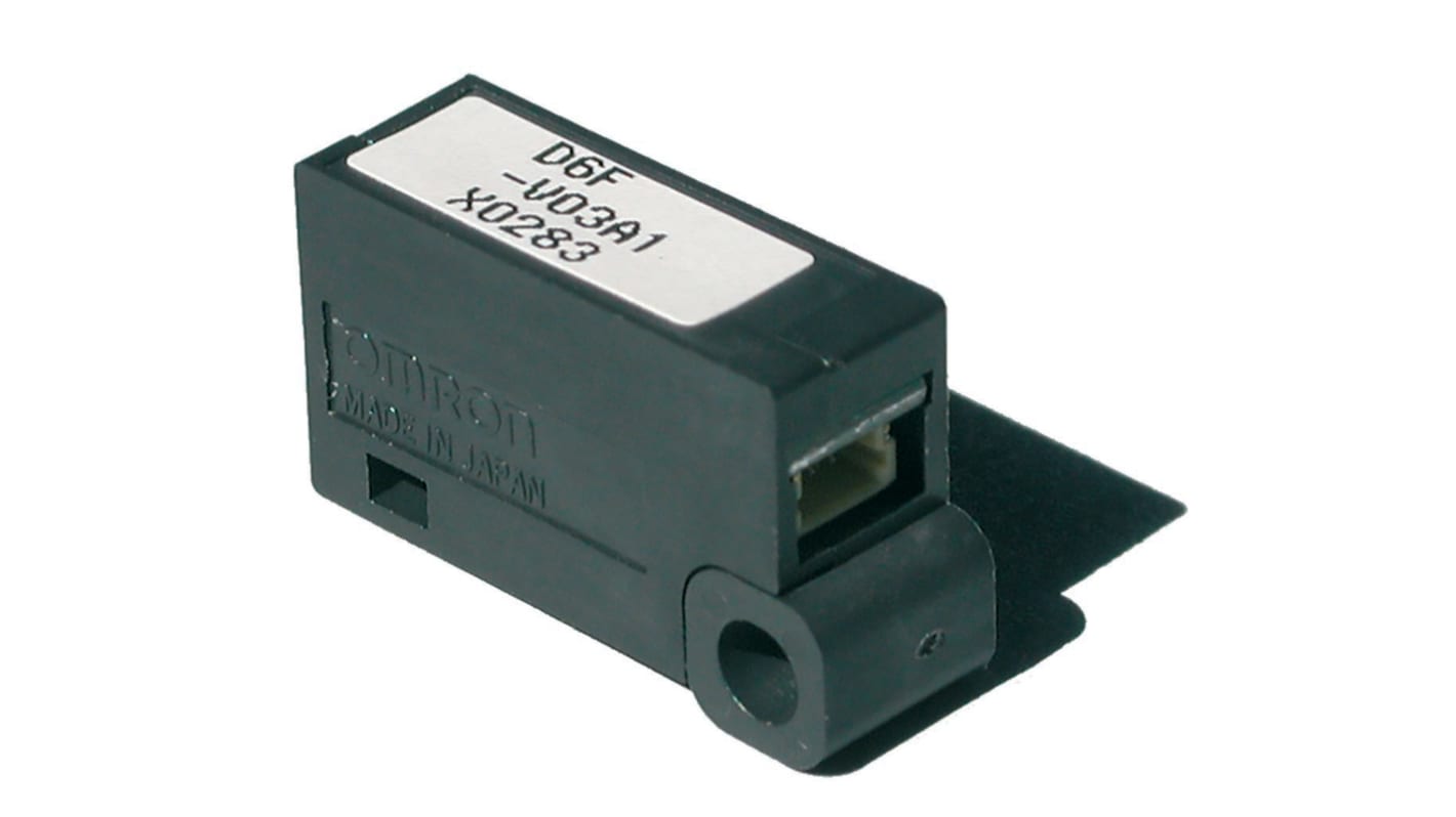 Sensore di flusso aria Omron D6F-V03A1, portata 1-3 l/min, alimentazione 3,15-3,45 V c.c., grado di protezione IP40.