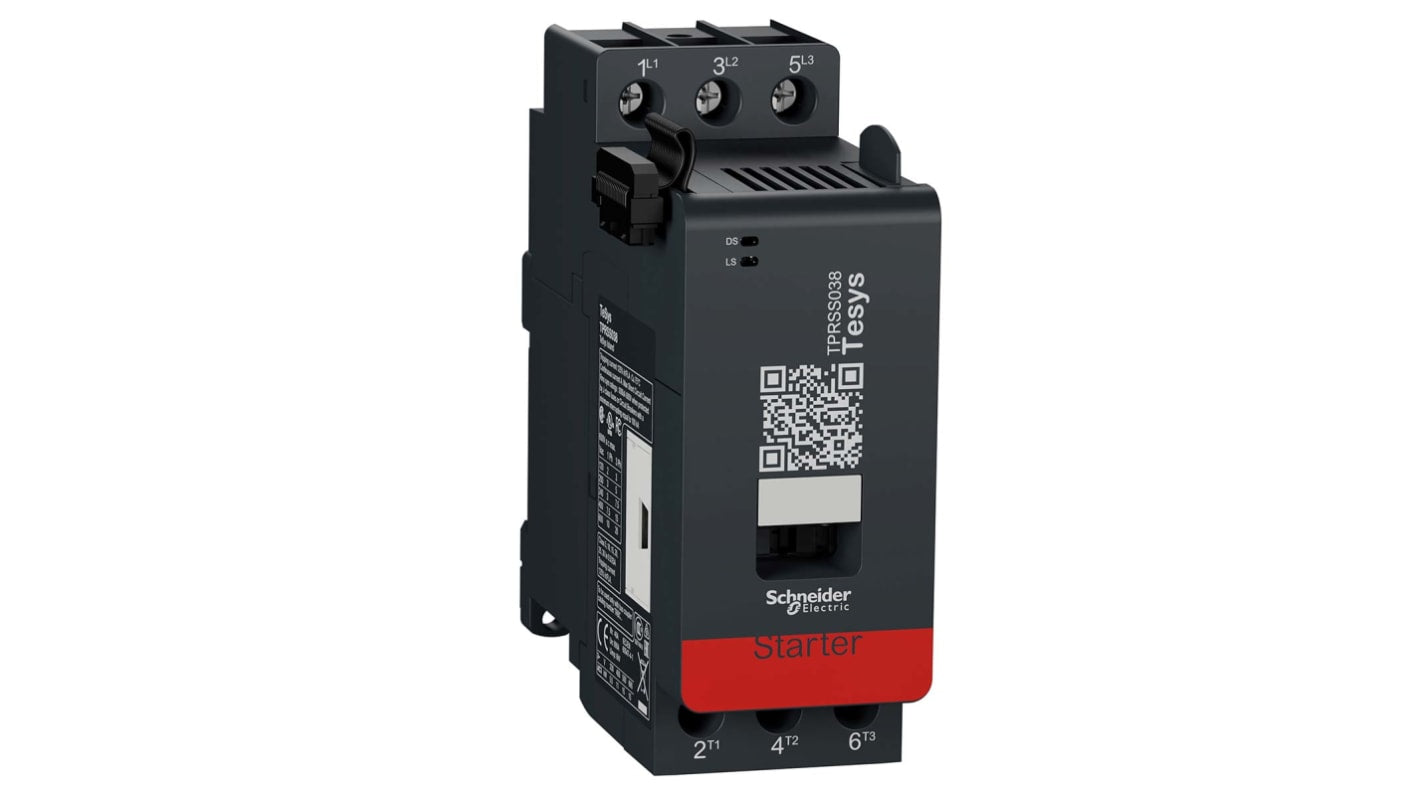 Starter DOL Automatico Schneider Electric TPRSS038, potenza 18,5 kW, tensione 480/690 V, montaggio orizzontale/verticale, IP20.