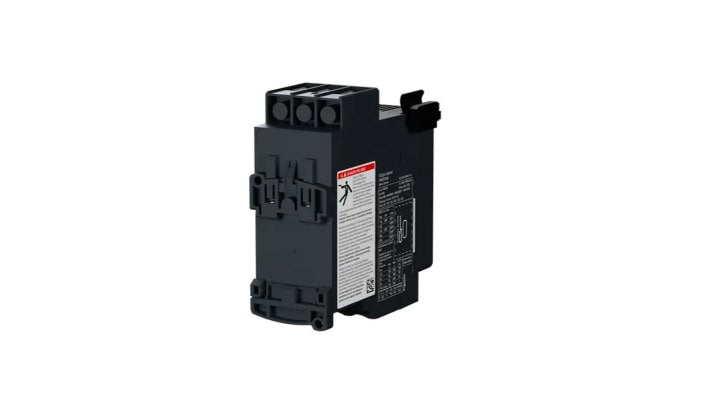 Starter DOL automatico Schneider Electric TPRST038, potenza 18,5 kW, corrente 40 A, montaggio orizzontale/verticale, dimensioni 121x45x115 mm.