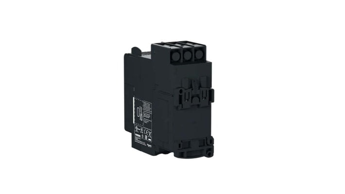 Starter DOL automatico Schneider Electric TPRST025, 11 kW, 25 A, montaggio orizzontale/verticale, dimensioni 121x45x115 mm.
