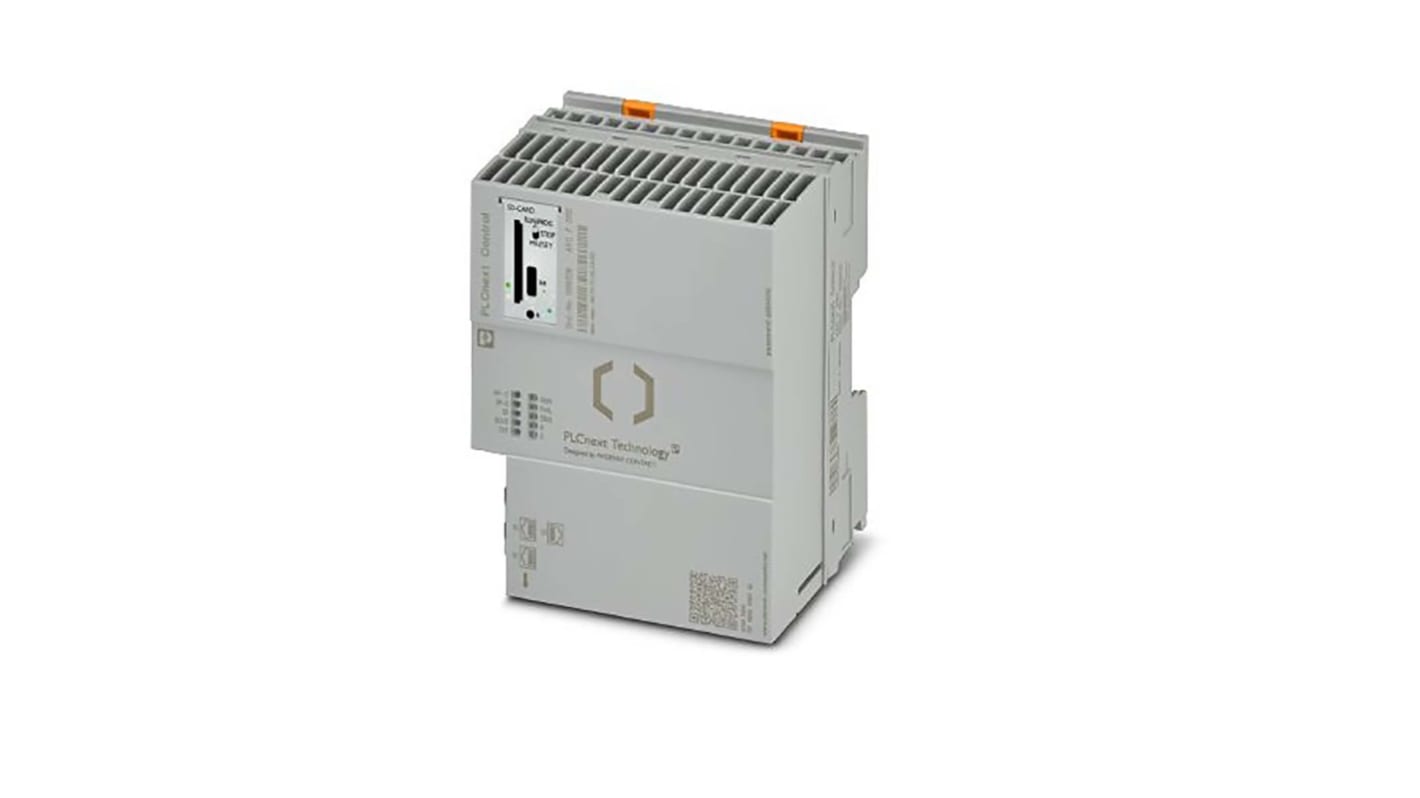 Controller PLC Phoenix Contact 1069208, AXC F. con 3 ingressi digitali e 3 interfacce Ethernet, montaggio fino a 63 moduli i/o.