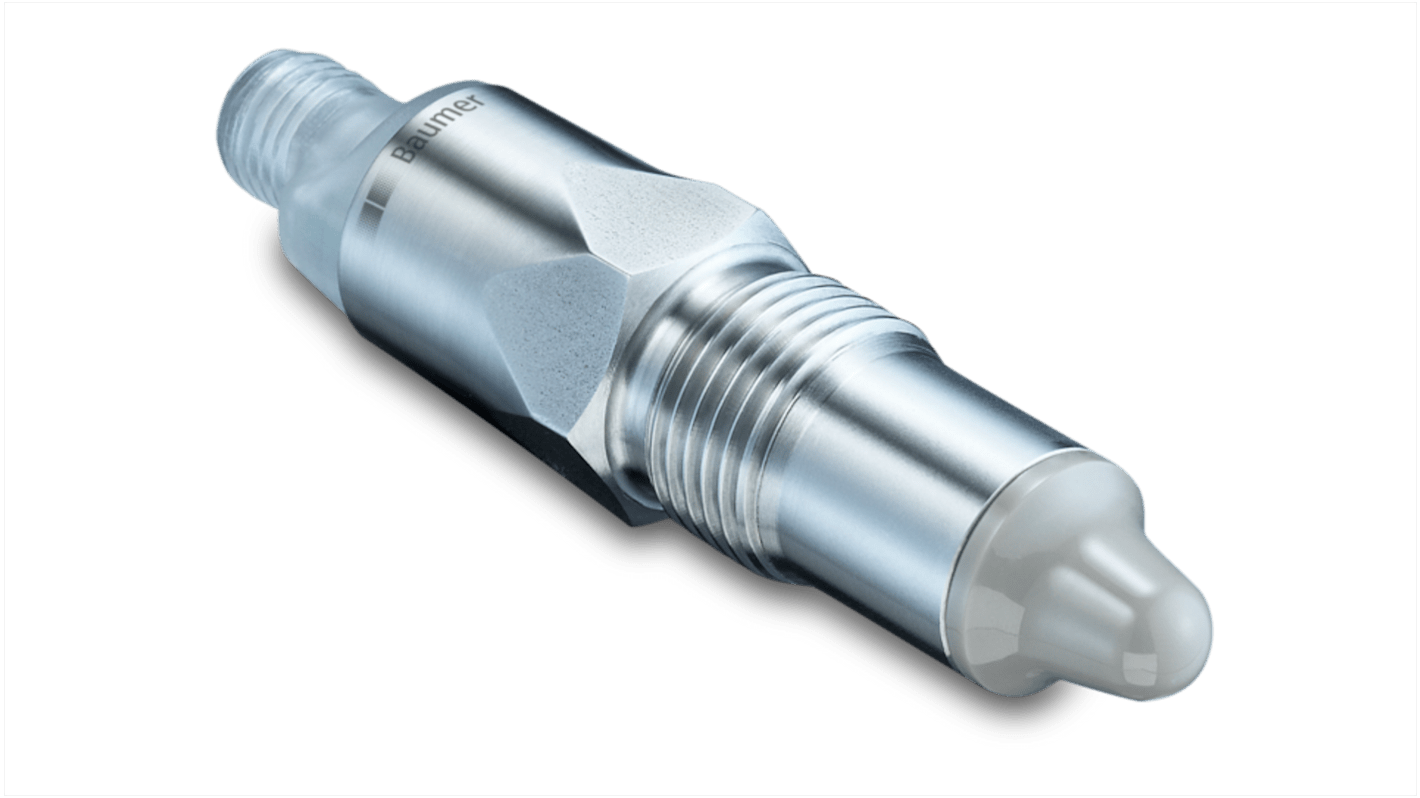 Sensore di livello Baumer PL20H, montaggio G1/2, uscita PNP, corpo in acciaio inox, IP67, per liquidi e solidi. Codice: PL20H-11111.111012.A03021030030.