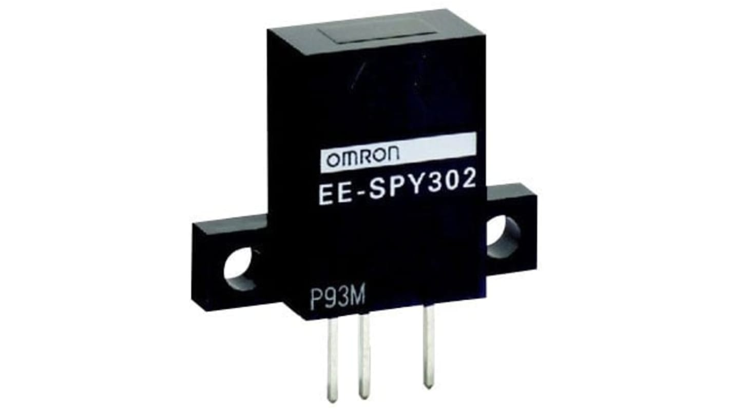 Sensore fotoelettrico rettangolare Omron EE-SPY302 JPN, rilevamento a retroriflessione, uscita NPN, IP50, temperatura -10°C/+55°C.