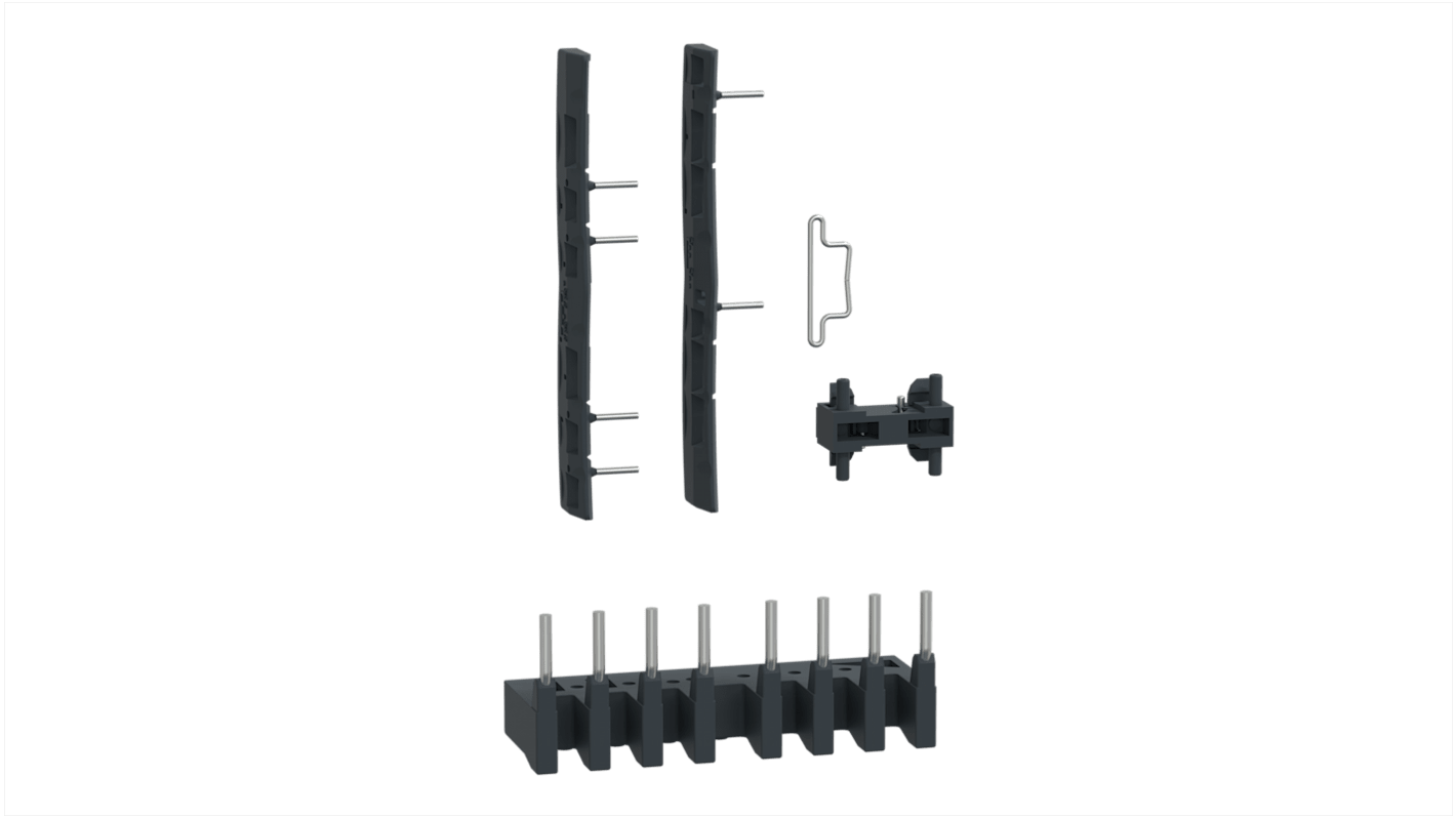 Interblocco contattore Schneider Electric LADT9R1V per assemblaggio di contattori LC1DT20-DT40, montaggio orizzontale.