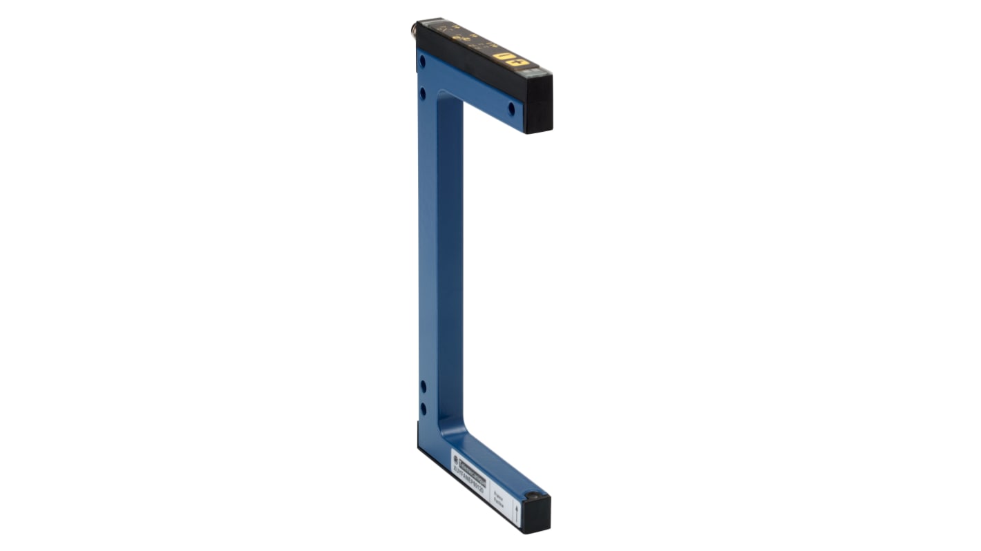 Sensore fotoelettrico a forcella Telemecanique Sensors XUYFANEP100120, rilevamento a fascio diretto, gamma 120 mm, uscita PNP/NPN.