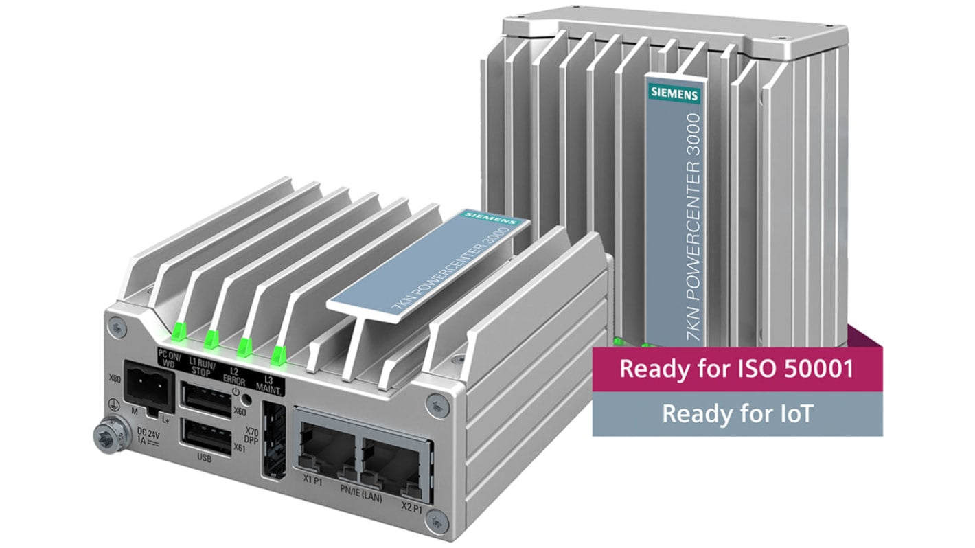 Siemens 7KN1310-0MC00-0AA8, sistema di monitoraggio energia, dimensioni 41 x 85 x 85 mm, alimentazione 20,4-28,8 V DC.