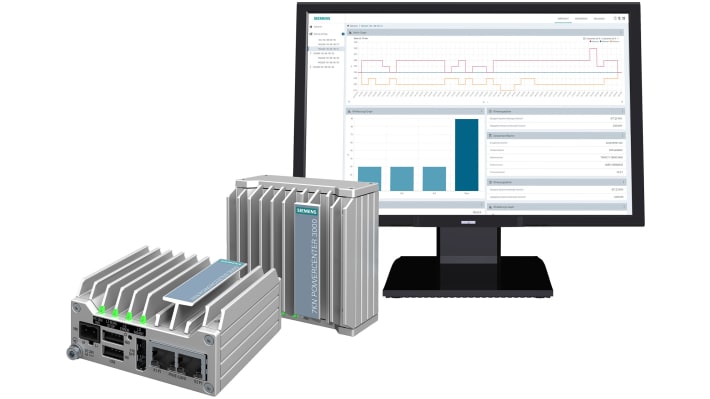 Siemens 7KN1310-0MC00-0AA8, sistema di monitoraggio energia, dimensioni 41 x 85 x 85 mm, alimentazione 20,4-28,8 V DC.