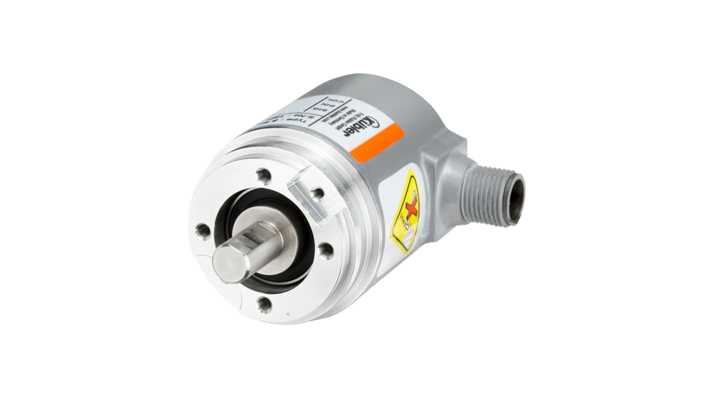 Encoder assoluto Kübler 8.M3668.4344.4122, tecnologia magnetica, 1 a 16384 impulsi, rotazione 6000 giri/min.