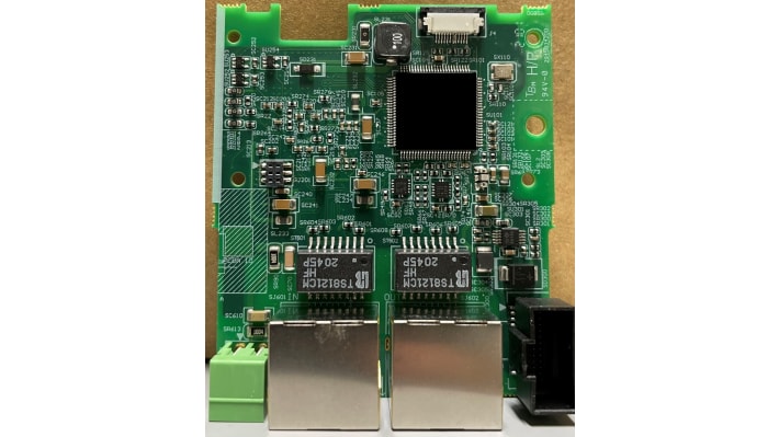 Scheda di comunicazione Delta Electronics CMM-PN02 per MS300, con funzionalità PROFINET e compatibilità con serie MH300.