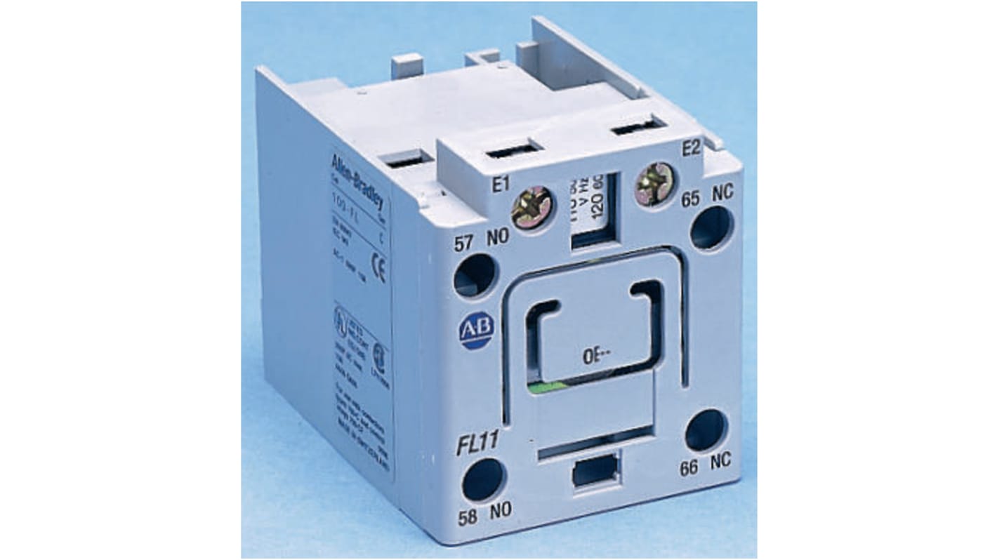 Allen Bradley 100-FL11D, chiusura meccanica per contattori serie 100C, funziona a 110 V c.a. per mantenere i contattori in posizione ON.