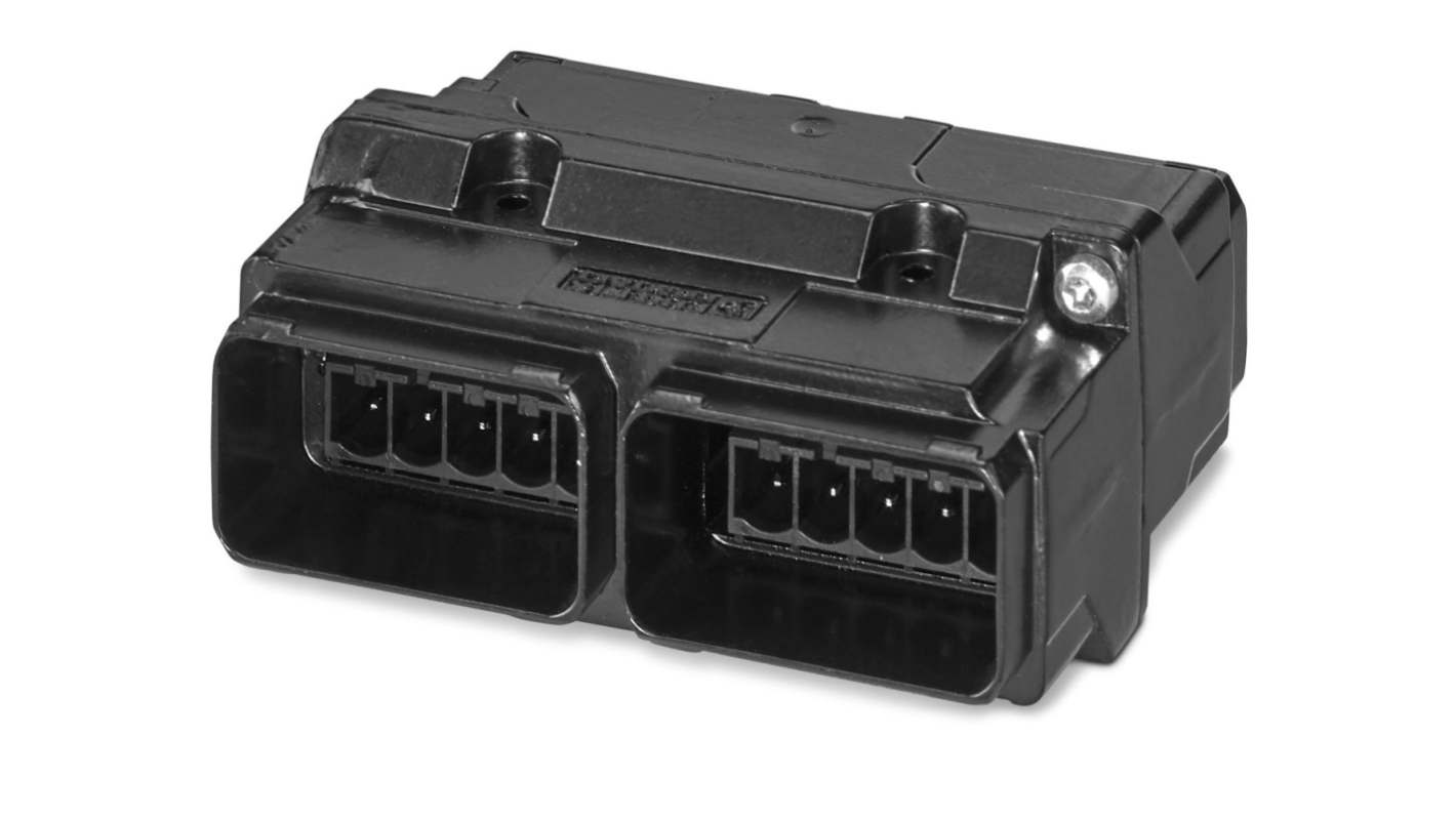 Connettore di potenza Phoenix Contact 1405387, 16A, cinque poli, montaggio superficiale, grado di protezione IP65.