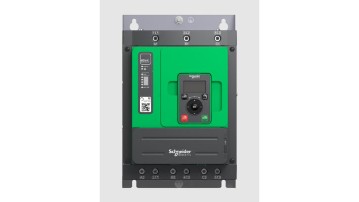Avviatore soft-start Schneider Electric ATS480D88Y, 3 fasi, 88 A, 690 V, IP20, per motori asincroni con controllo coppia.