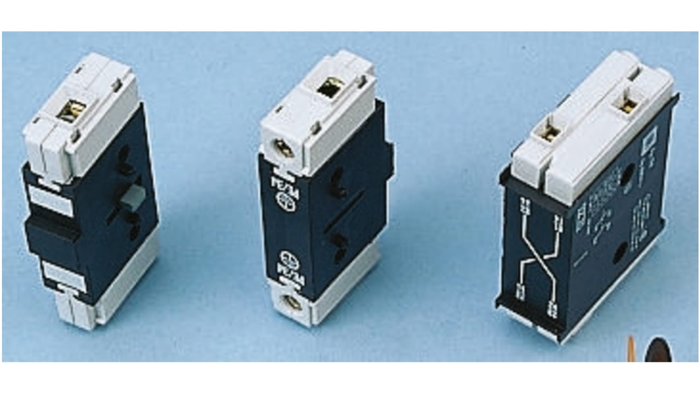 Contatto ausiliario Schneider Electric VZ16, montaggio laterale, per sezionatori con corrente nominale di 140 A.