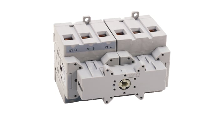 Interruttore di isolamento Allen Bradley 194E, 6 poli, 100 A, montaggio a pannello, IP66, dimensioni 144x72x90 mm.
