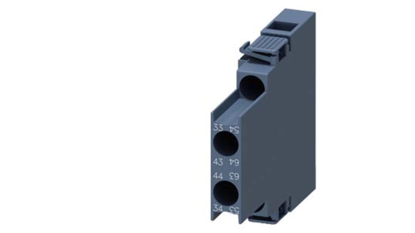 Interruttore ausiliario Siemens 3RH2921-1DA20 per relè contattore, compatibile con 3RT2, morsetto a vite, IP20.
