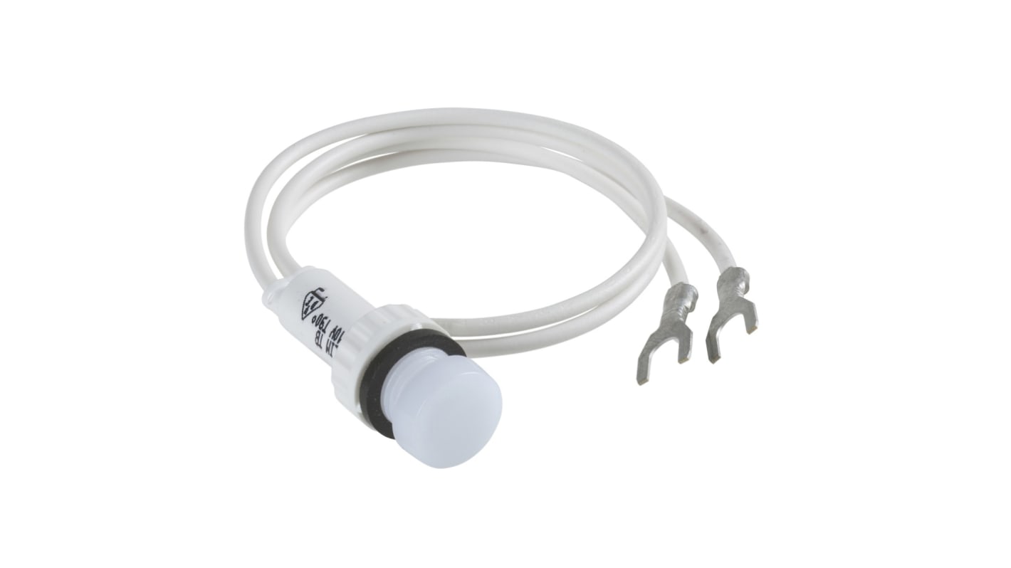 Lente per spia rotonda rossa Schneider Electric GV2SN24, compatibile con interruttore automatico TeSys GV2, 17mm, 220V-240V.