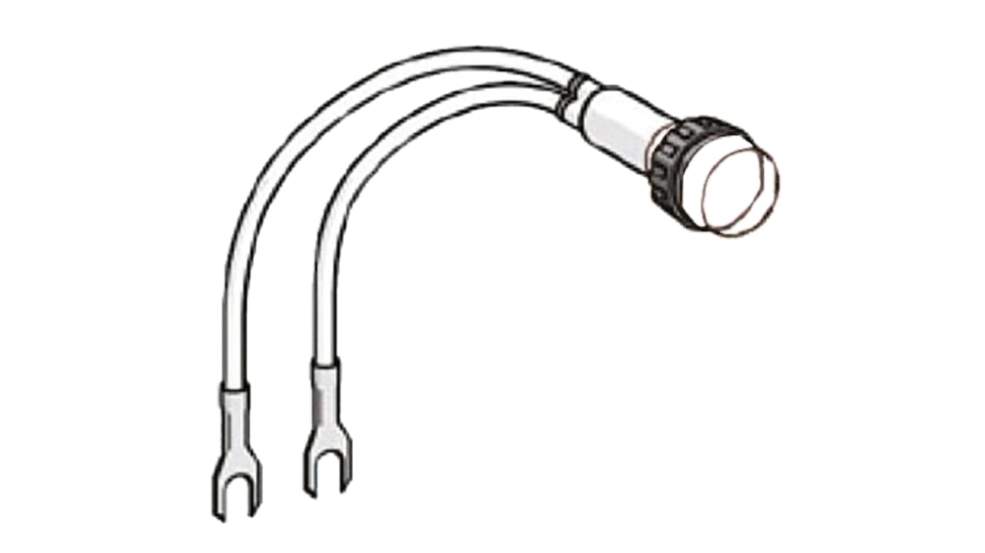 Lente per spia Schneider Electric GV2SN27, trasparente, per monitoraggio stato interruttori automatici 240V. Compatibile con gamma GV2.