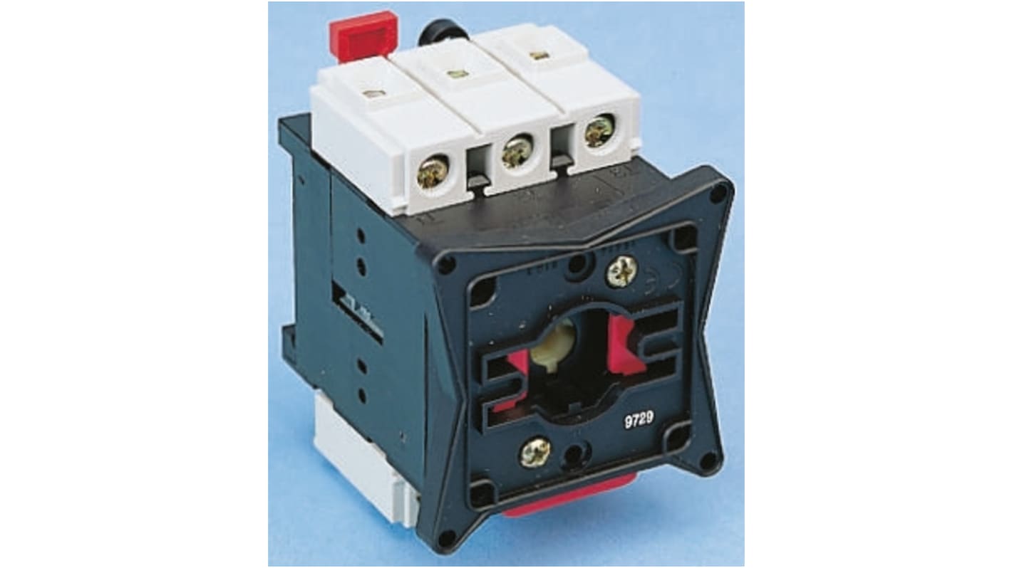 Interruttore a 3 poli Schneider Electric V4 Vario per comando motore. Serie: Vario. Design robusto e compatto per ambienti industriali.