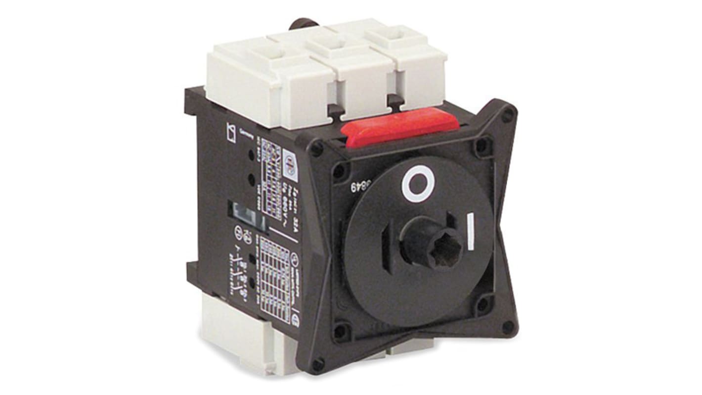 Interruttore-sezionatore tripolare rotativo TeSys VARIO Schneider Electric V1 per binario DIN. Ideal per installazioni industriali.