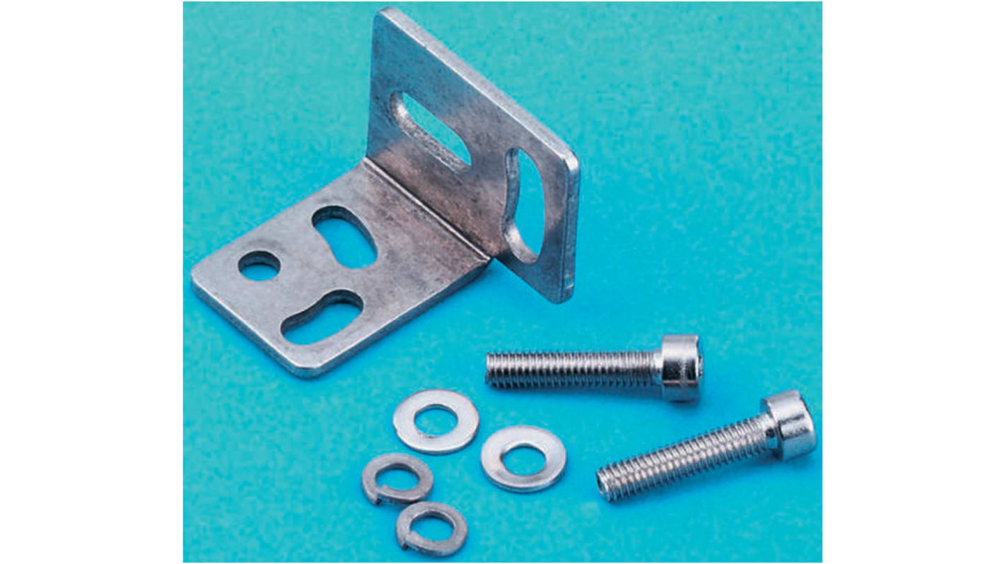 Staffa di montaggio Sick BEF-WK-W12 per serie W11-2, progettata per un'installazione stabile e sicura. Compatibile con W12.