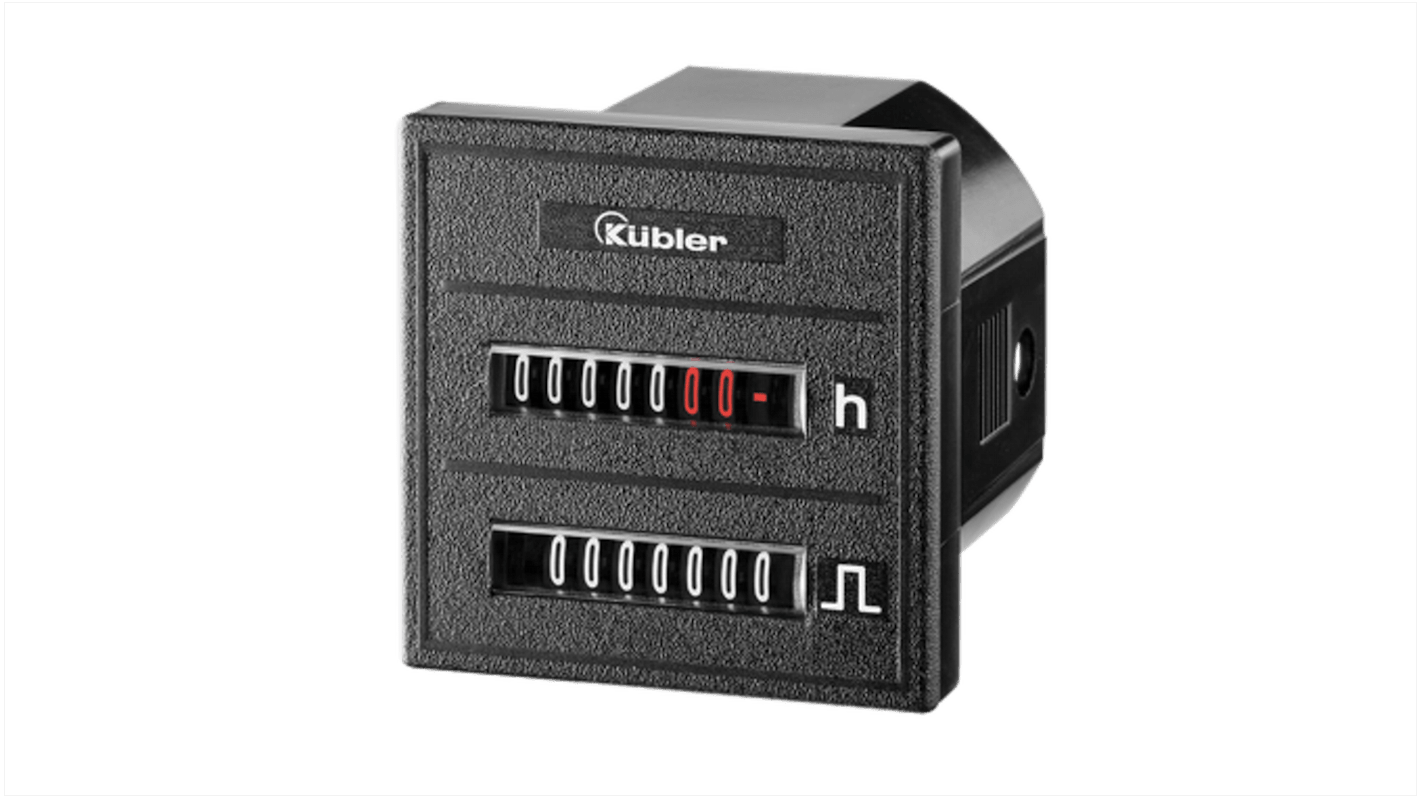 Contatore 7 cifre Kübler 3.550.401.351, montaggio a pannello DIN 48 x 48 mm, alimentazione 10-30 V c.c., intervallo 0-999999,99.