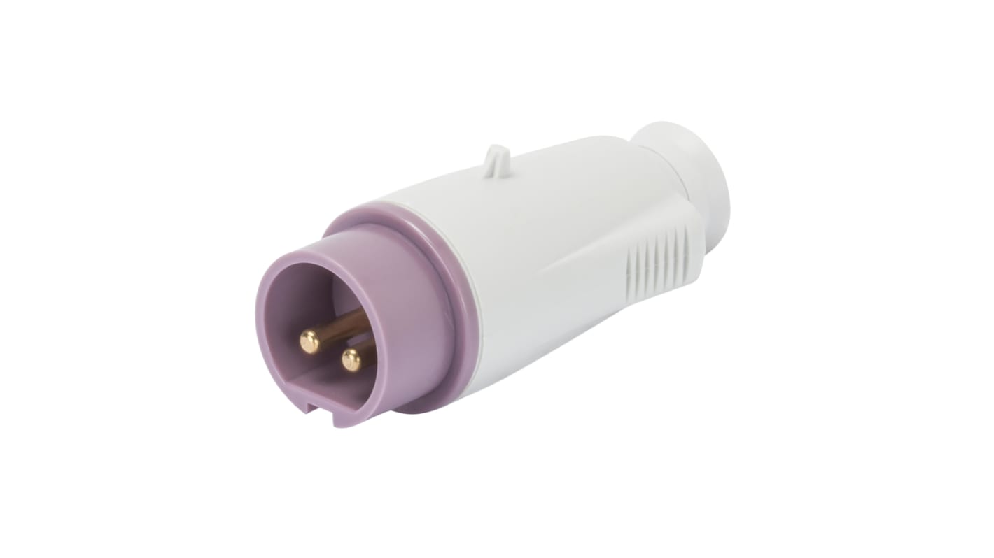 Connettore di alimentazione industriale Gewiss GW60064, 2P, 16A, Serie 60//64 IEC 309. Ideale per uso industriale e terziario, sicuro e affidabile. Adatto per edilizia, agricoltura e campeggi.